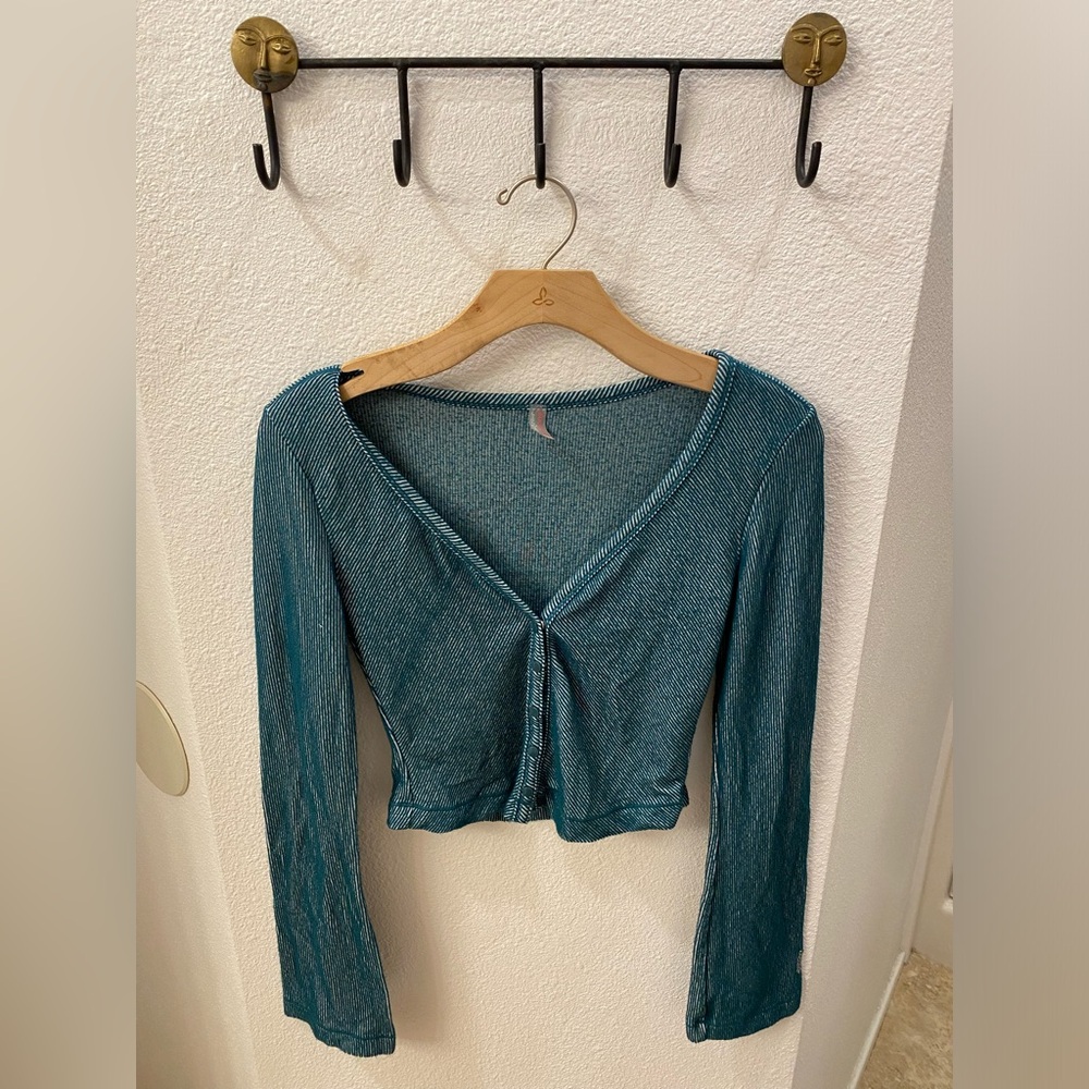 Free People Movement Crop Cardigan Yoga Top